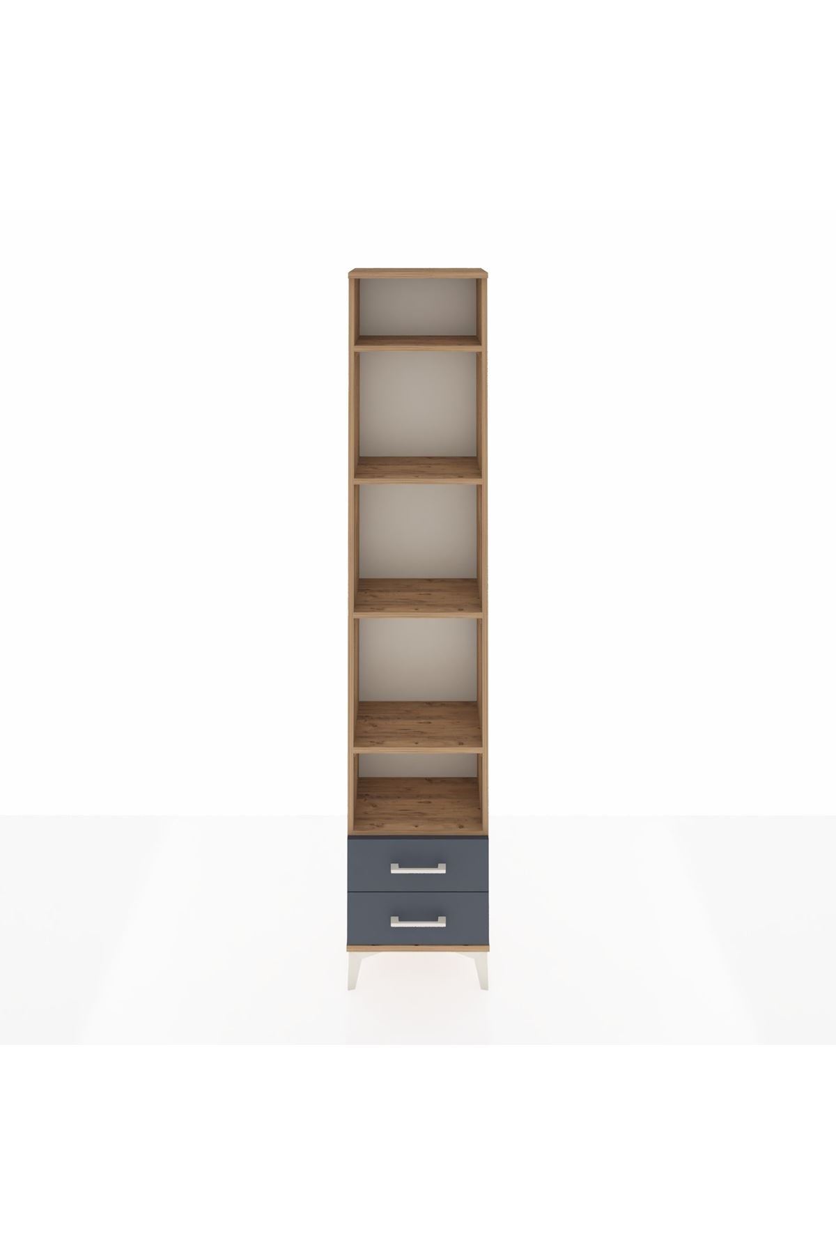 Arges Dolap 5 Raflı 2 Çekmeceli 44x30x221 - S28M009V8A