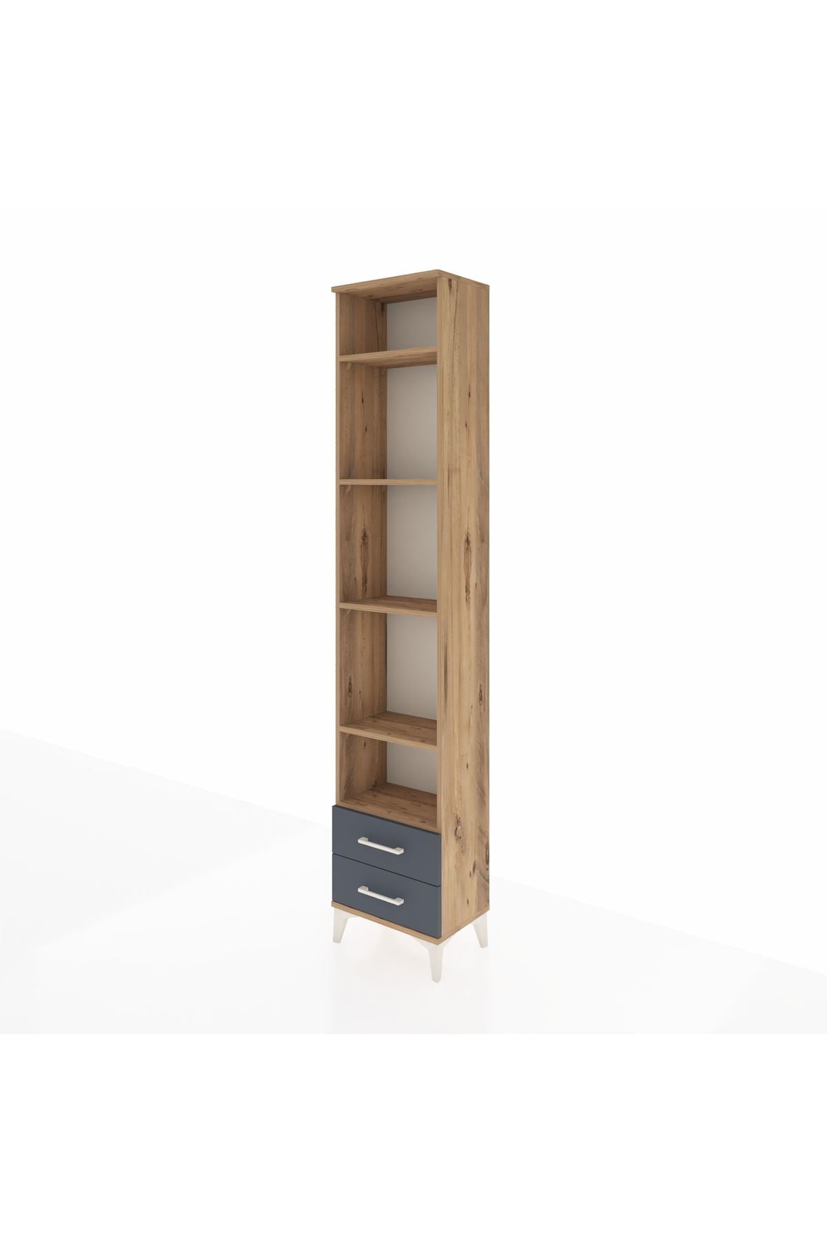 Arges Dolap 5 Raflı 2 Çekmeceli 44x30x221 - S28M009V8A