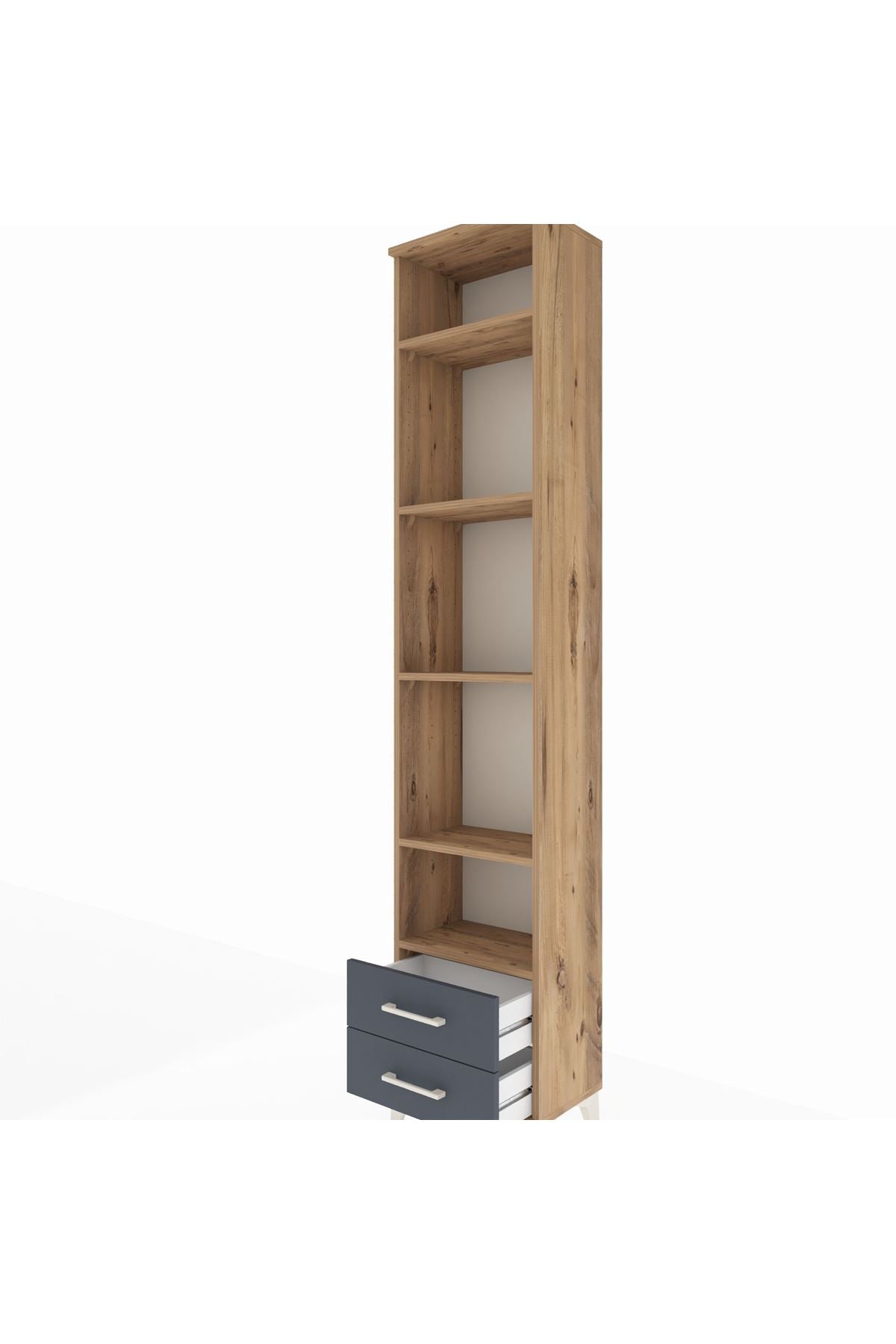 Arges Dolap 5 Raflı 2 Çekmeceli 44x30x221 - S28M009V8A
