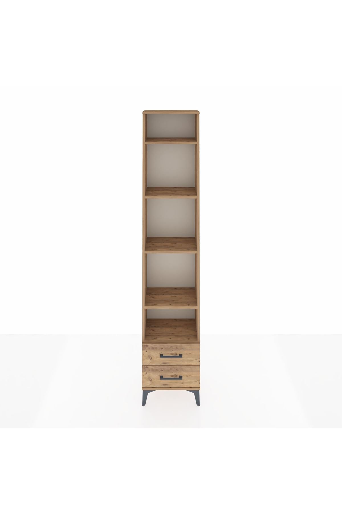 Arges Dolap 5 Raflı 2 Çekmeceli 44x30x221 - S28M009V9A