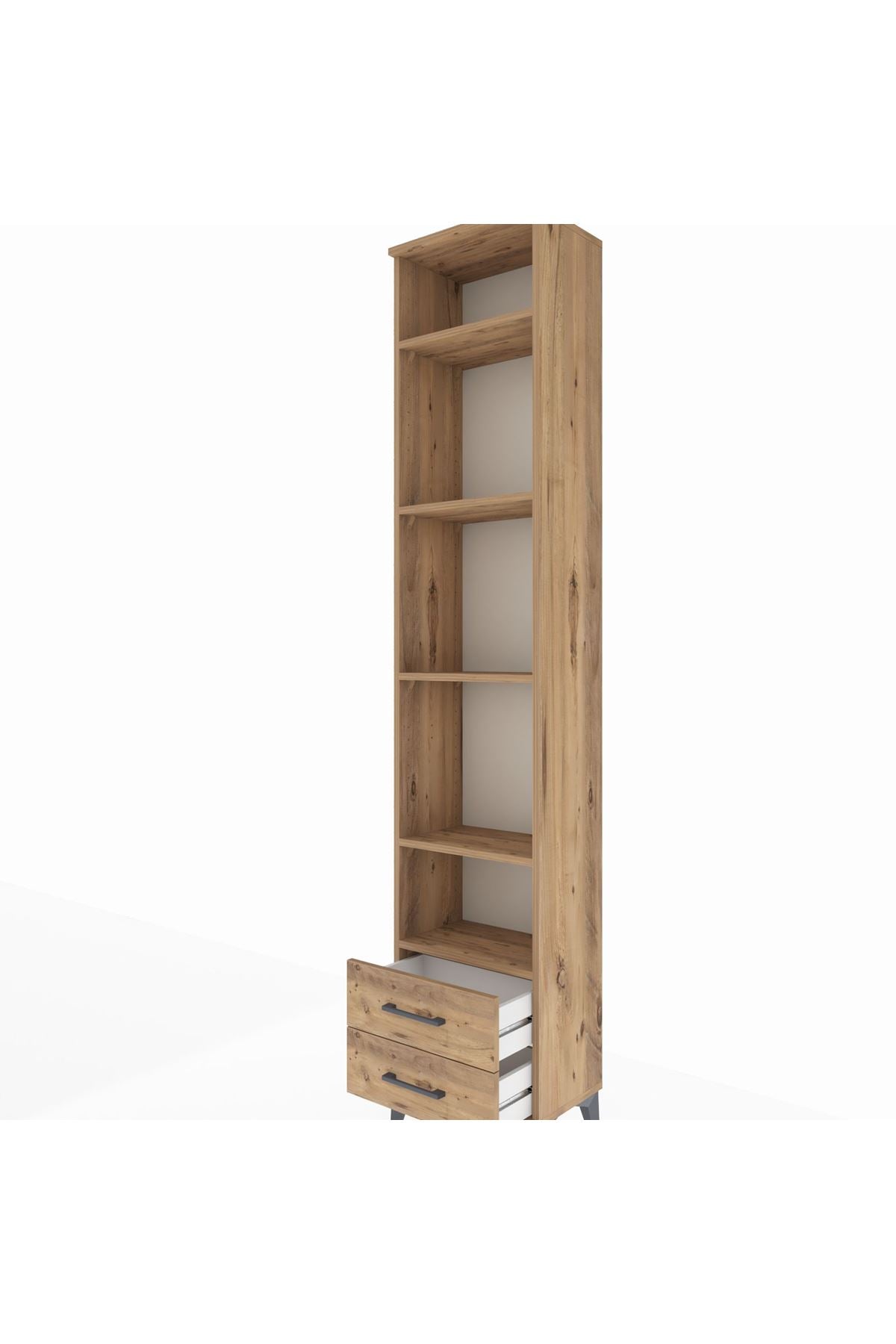 Arges Dolap 5 Raflı 2 Çekmeceli 44x30x221 - S28M009V9A