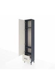 Arges Dolap 3 Raflı Tek Çekmeceli Tek Askılı 44x30x221 - S28M010V4A
