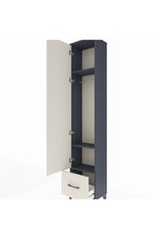 Arges Dolap 3 Raflı Tek Çekmeceli Tek Askılı 44x30x221 - S28M010V4A