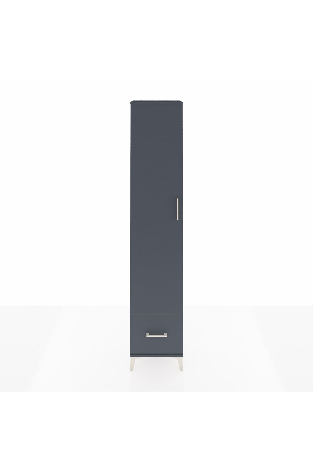 Arges Dolap 3 Raflı Tek Çekmeceli Tek Askılı 44x30x221 - S28M010V5A
