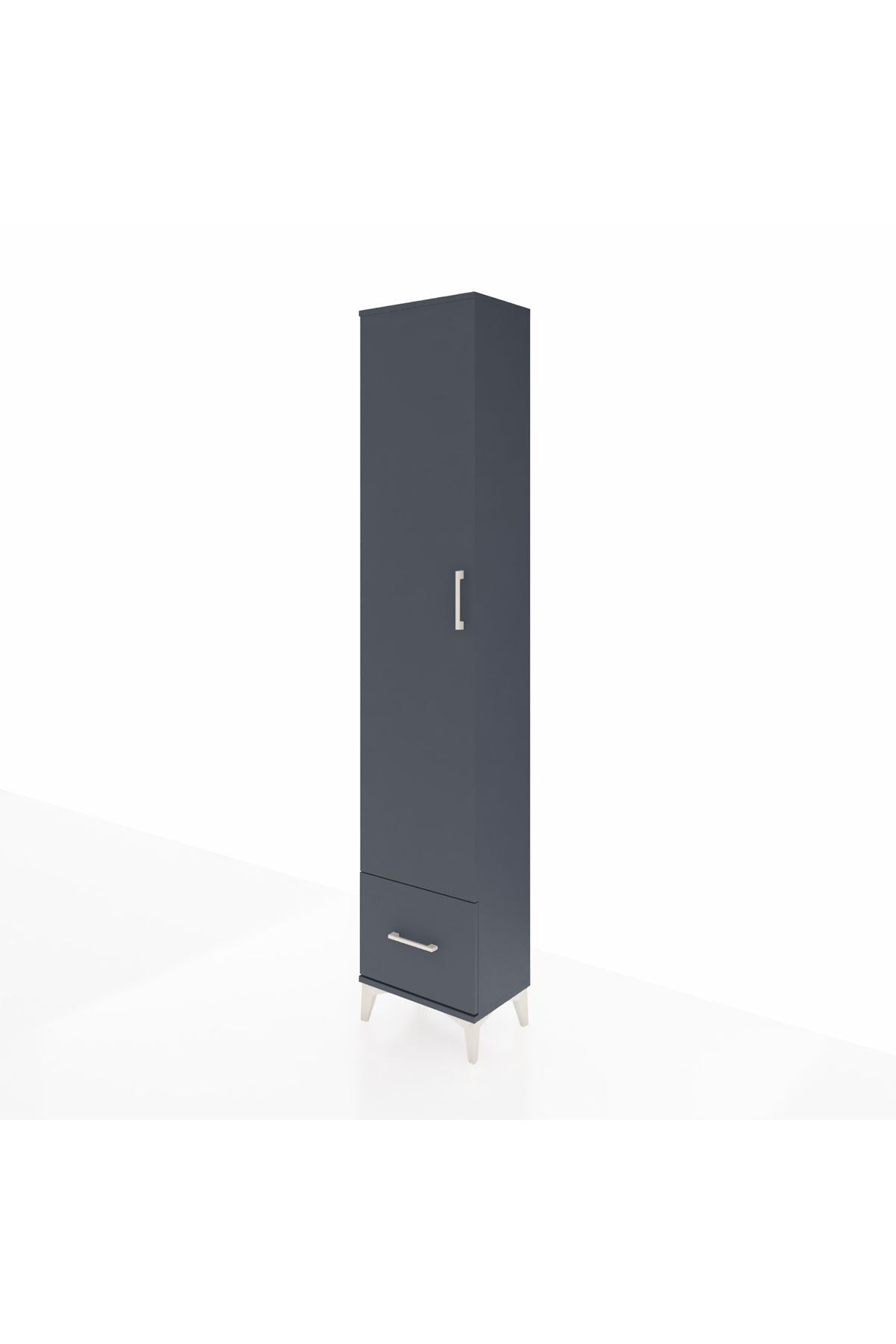 Arges Dolap 3 Raflı Tek Çekmeceli Tek Askılı 44x30x221 - S28M010V5A