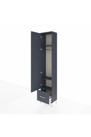 Arges Dolap 3 Raflı Tek Çekmeceli Tek Askılı 44x30x221 - S28M010V5A