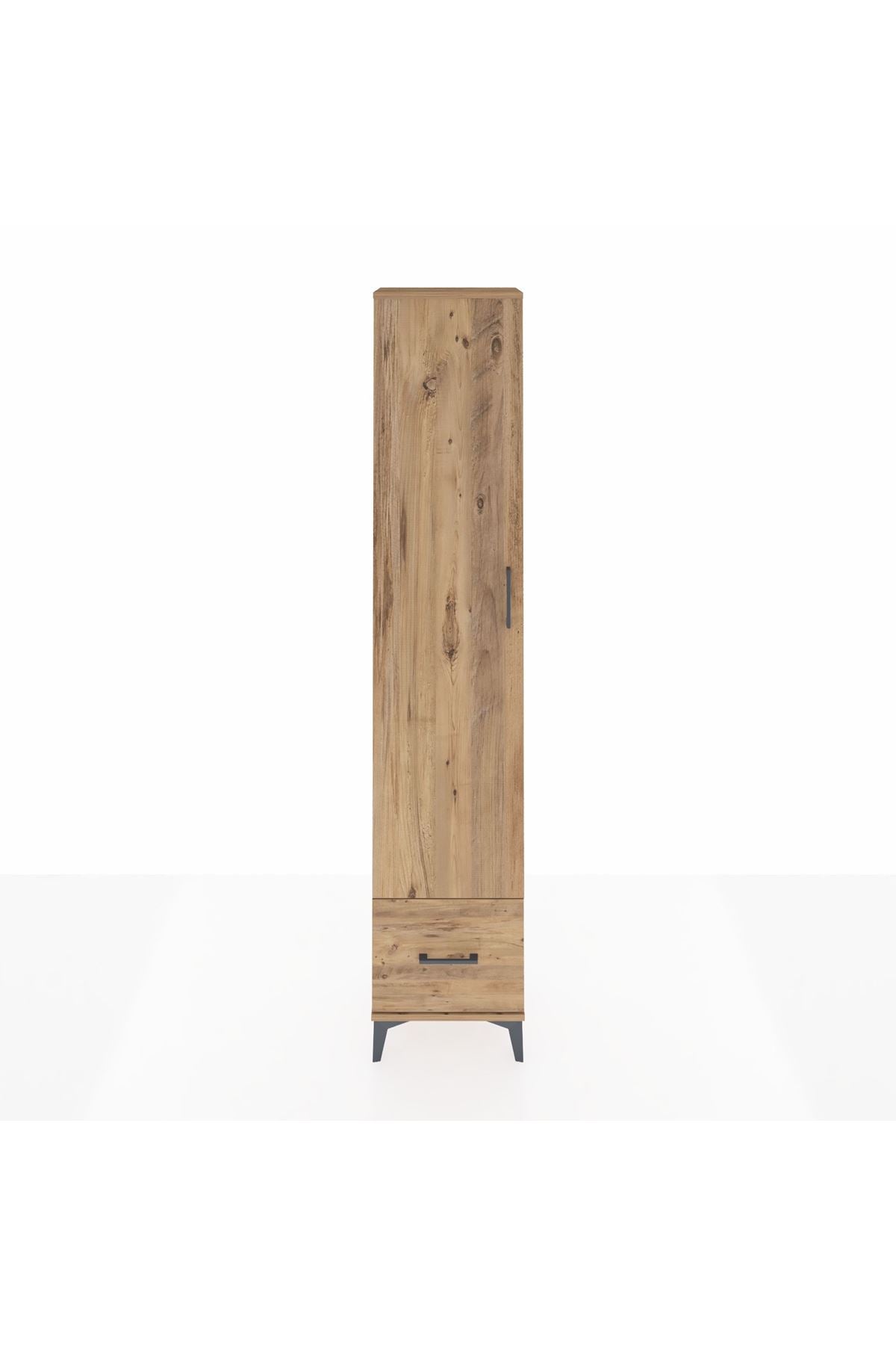 Arges Dolap 3 Raflı Tek Çekmeceli Tek Askılı 44x30x221 - S28M010V9A
