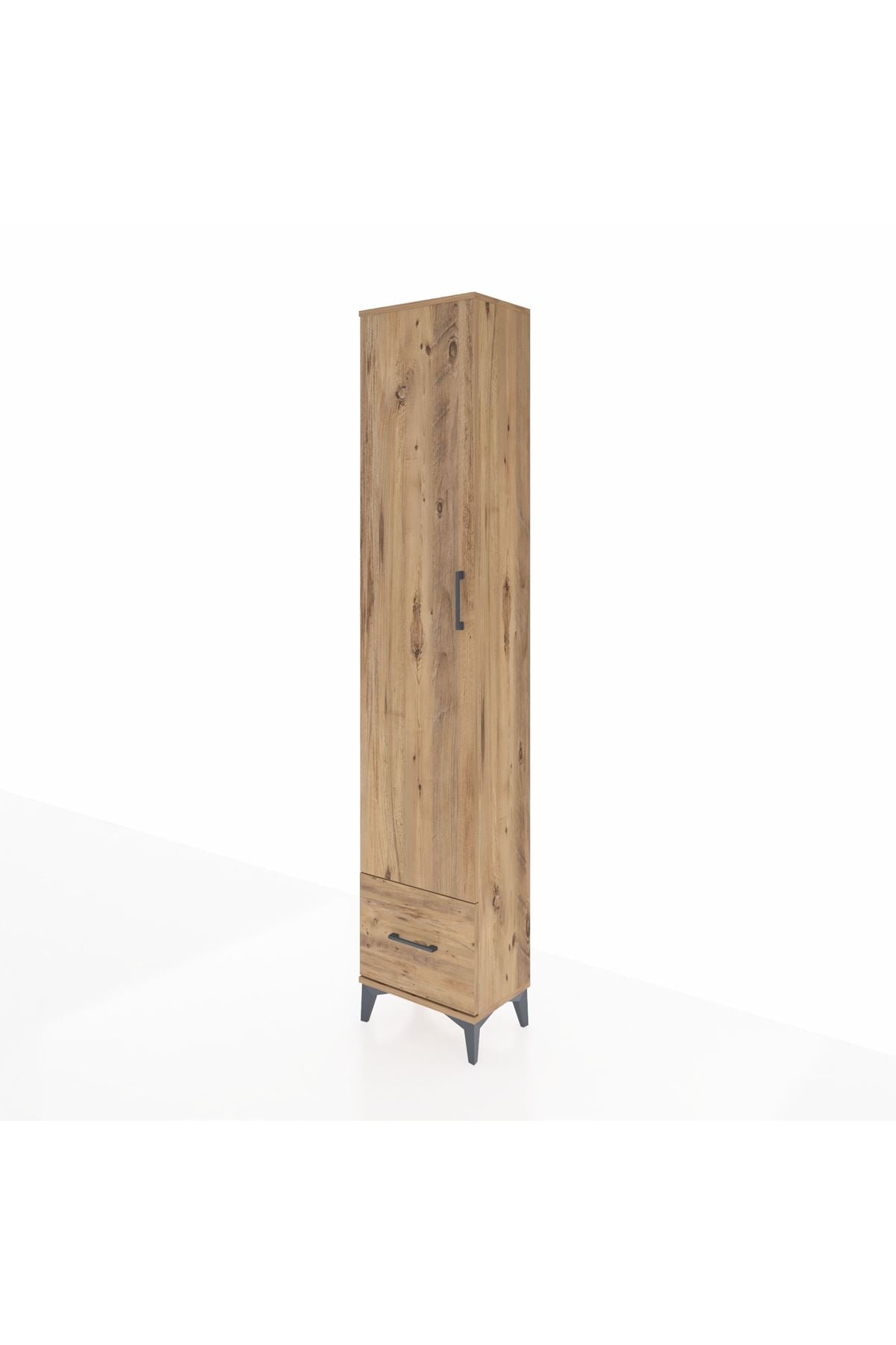 Arges Dolap 3 Raflı Tek Çekmeceli Tek Askılı 44x30x221 - S28M010V9A