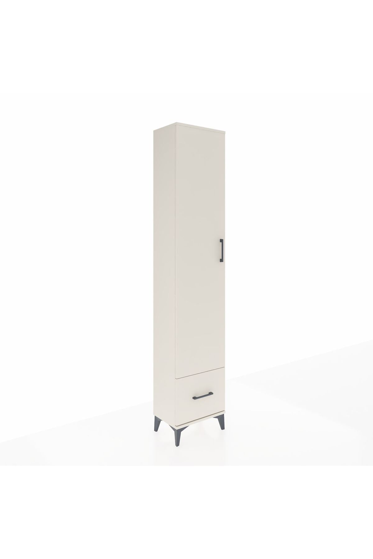 Arges Dolap 5 Raflı Tek Çekmeceli Tek Kapaklı 44x30x221 - S28M011V1A