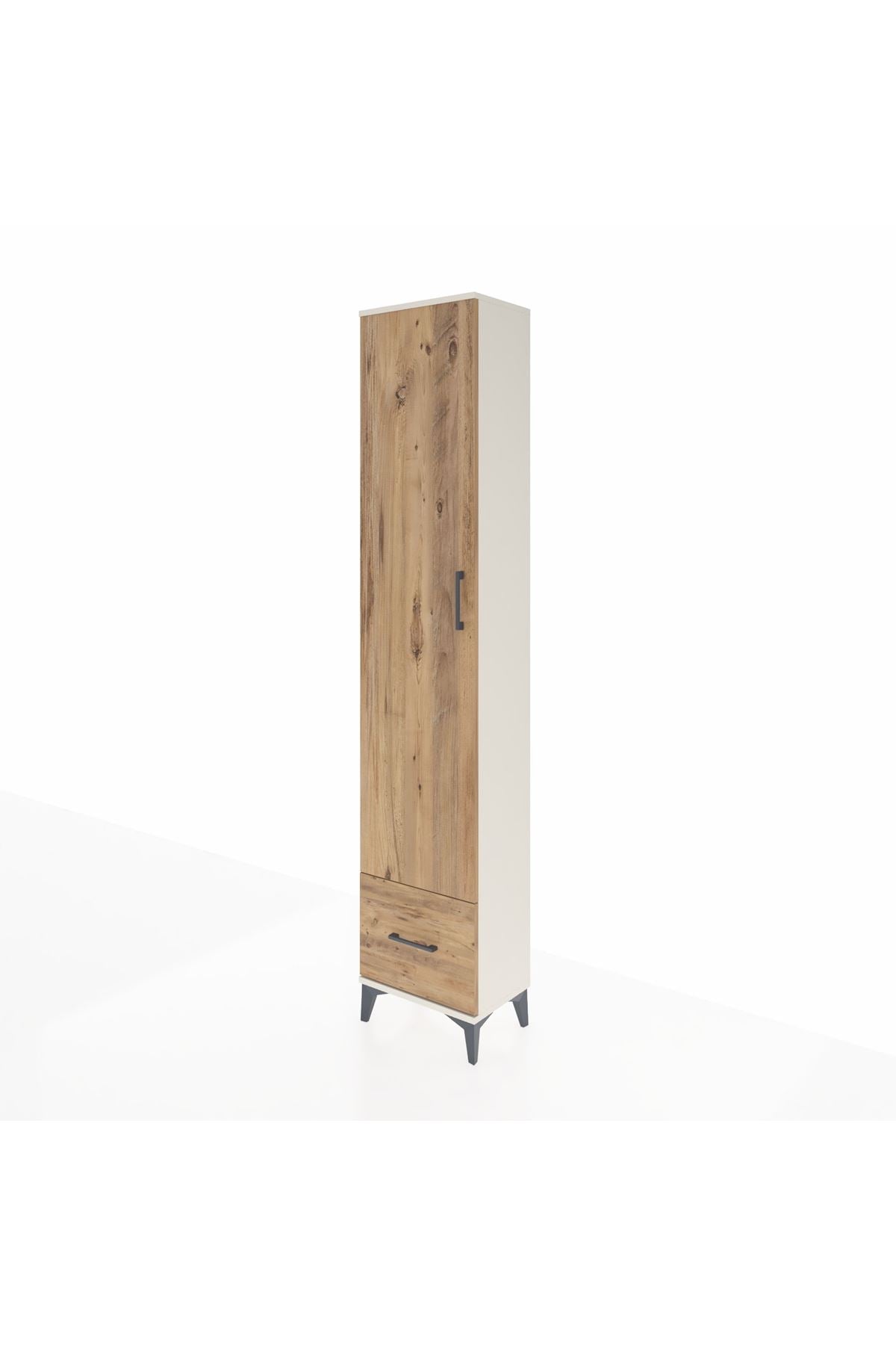 Arges Dolap 5 Raflı Tek Çekmeceli Tek Kapaklı 44x30x221 - S28M011V3A