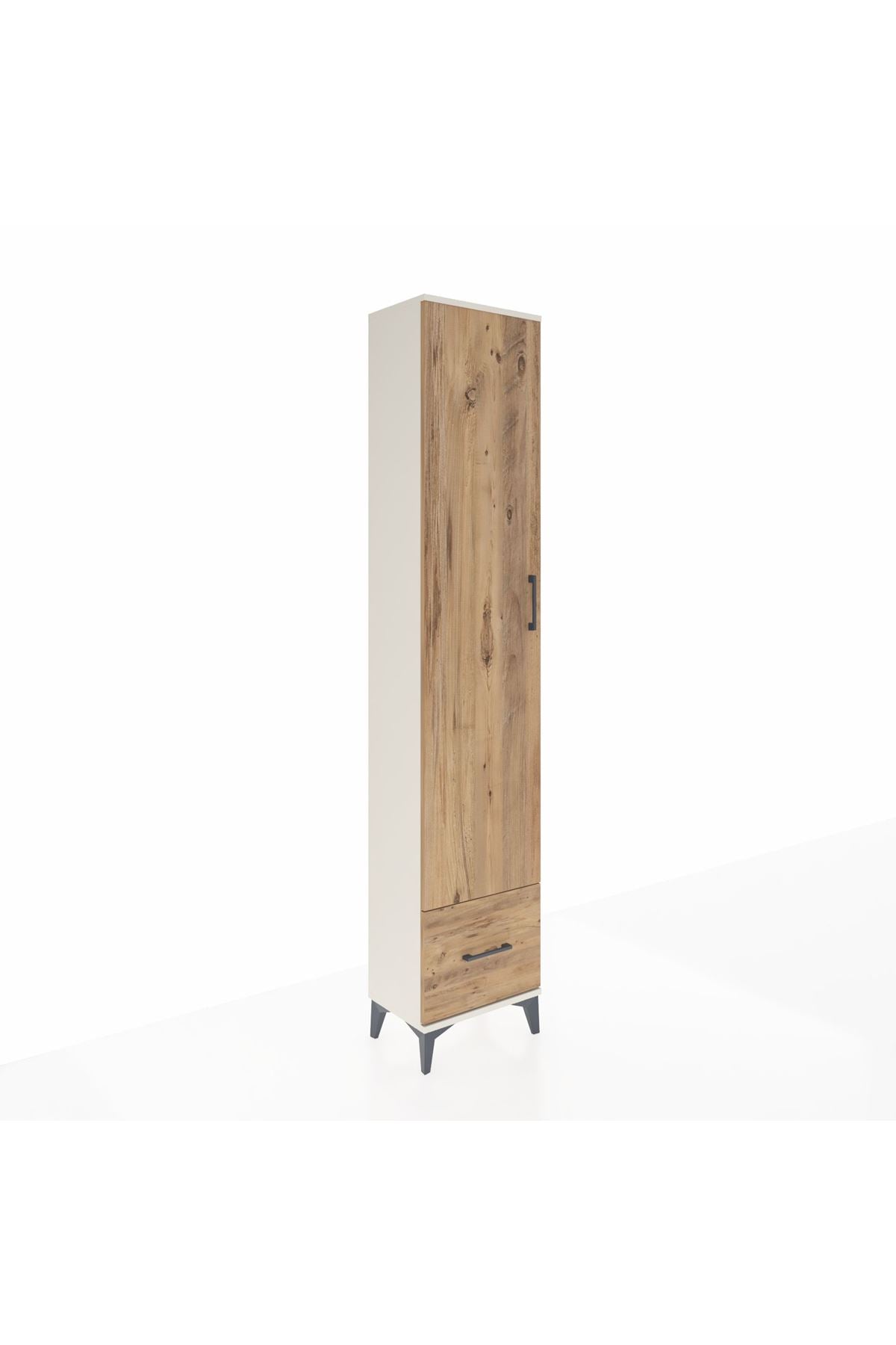 Arges Dolap 5 Raflı Tek Çekmeceli Tek Kapaklı 44x30x221 - S28M011V3A
