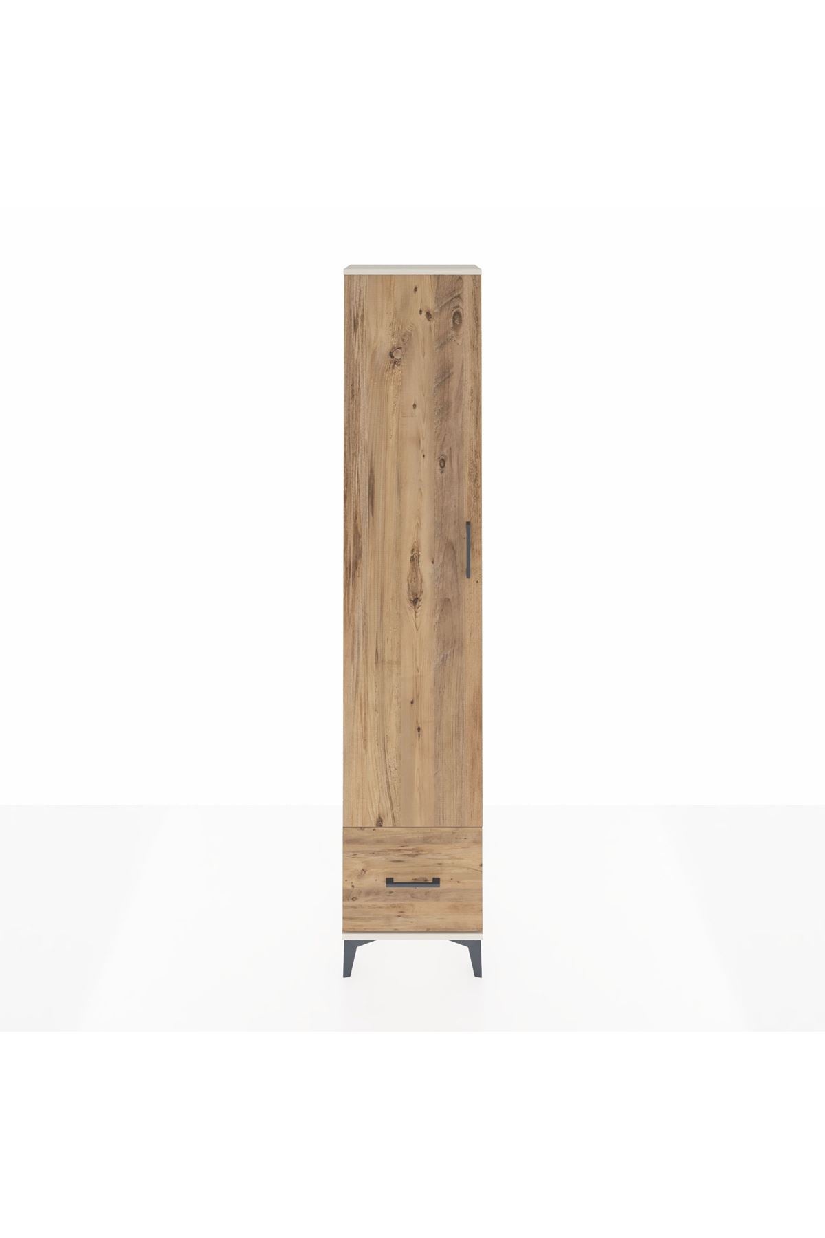 Arges Dolap 5 Raflı Tek Çekmeceli Tek Kapaklı 44x30x221 - S28M011V3A