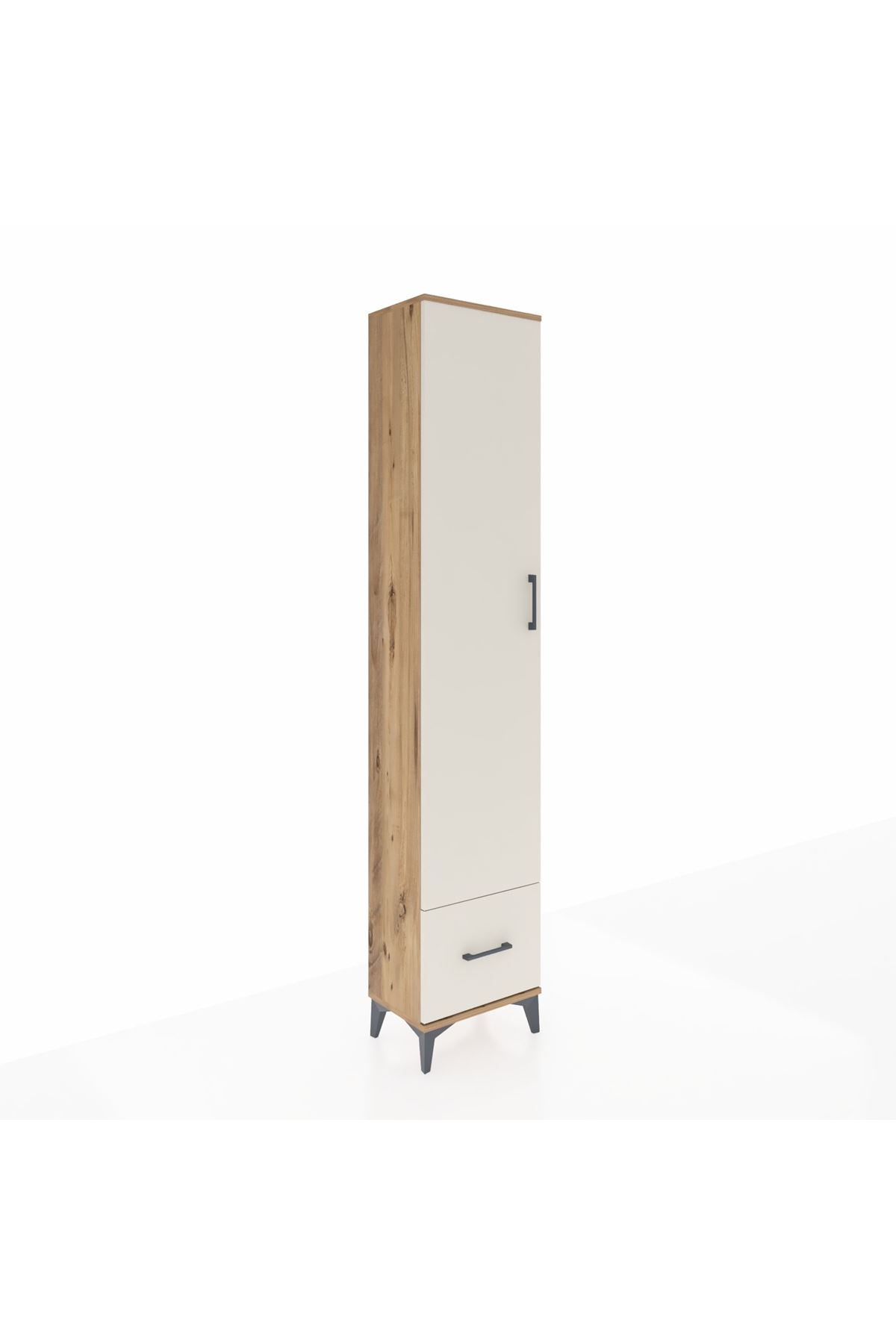 Arges Dolap 5 Raflı Tek Çekmeceli Tek Kapaklı 44x30x221 - S28M011V7A