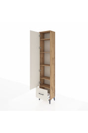 Arges Dolap 5 Raflı Tek Çekmeceli Tek Kapaklı 44x30x221 - S28M011V7A