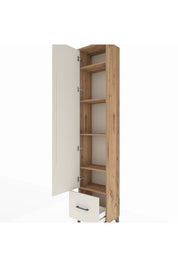 Arges Dolap 5 Raflı Tek Çekmeceli Tek Kapaklı 44x30x221 - S28M011V7A