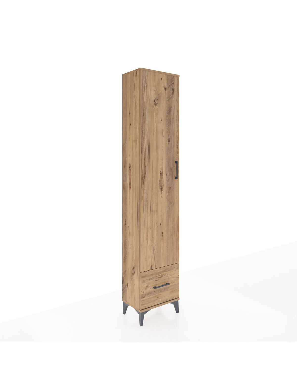 Arges Dolap 5 Raflı Tek Çekmeceli Tek Kapaklı 44x30x221 - S28M011V9A