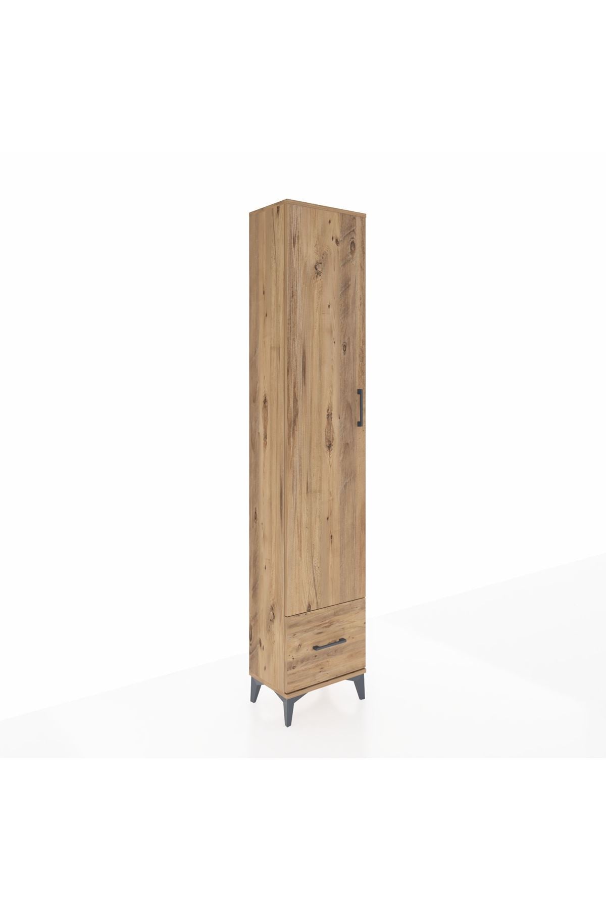Arges Dolap 5 Raflı Tek Çekmeceli Tek Kapaklı 44x30x221 - S28M011V9A