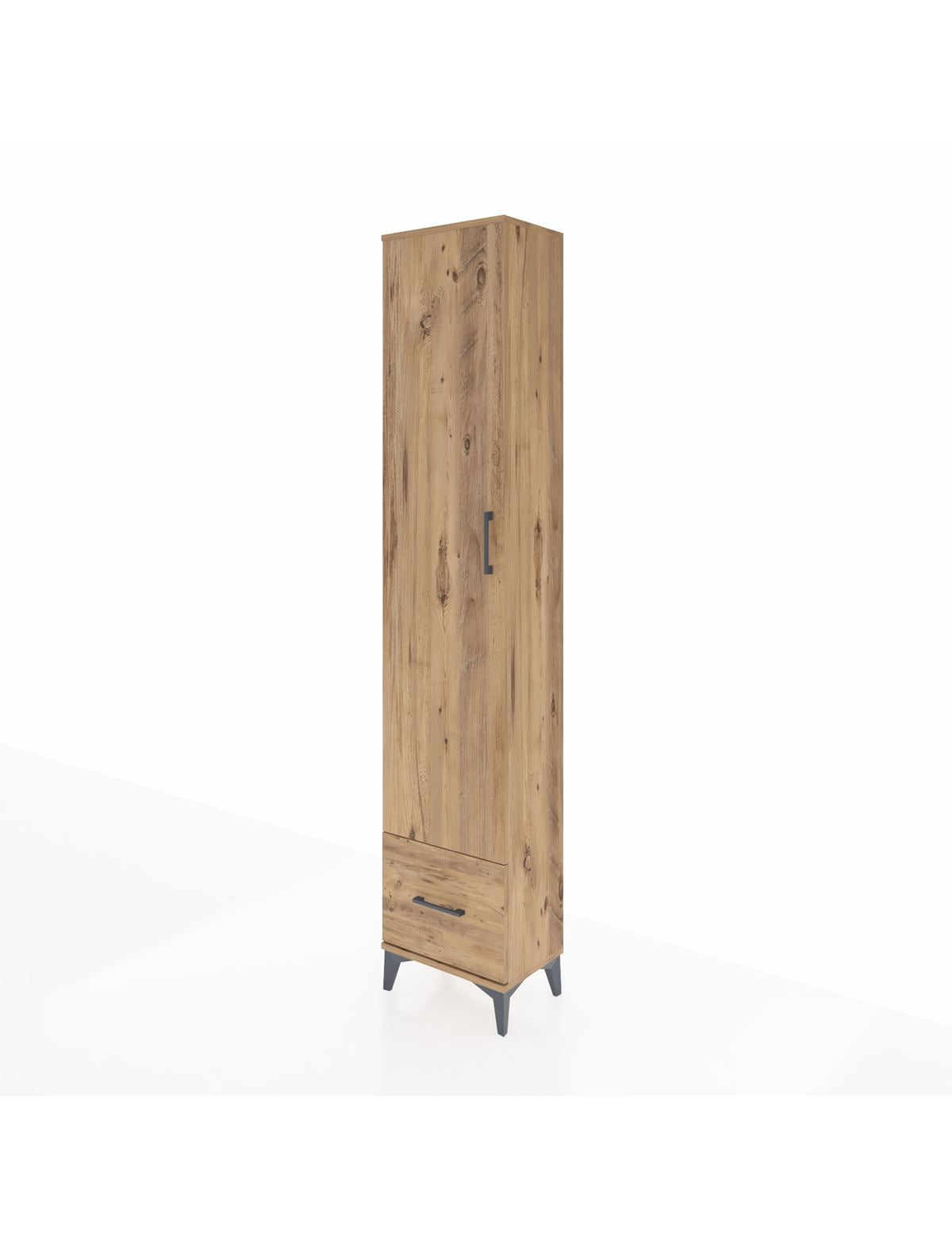 Arges Dolap 5 Raflı Tek Çekmeceli Tek Kapaklı 44x30x221 - S28M011V9A