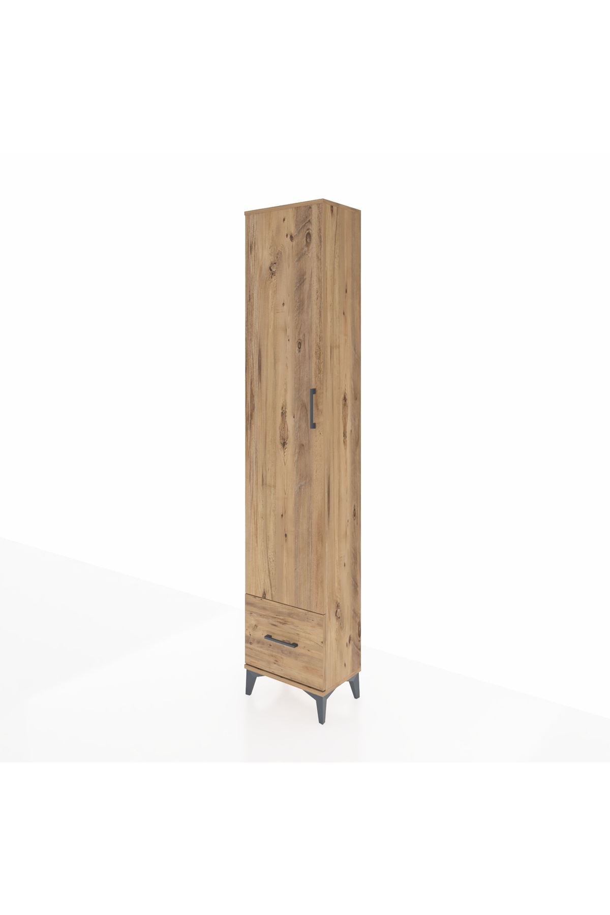 Arges Dolap 5 Raflı Tek Çekmeceli Tek Kapaklı 44x30x221 - S28M011V9A