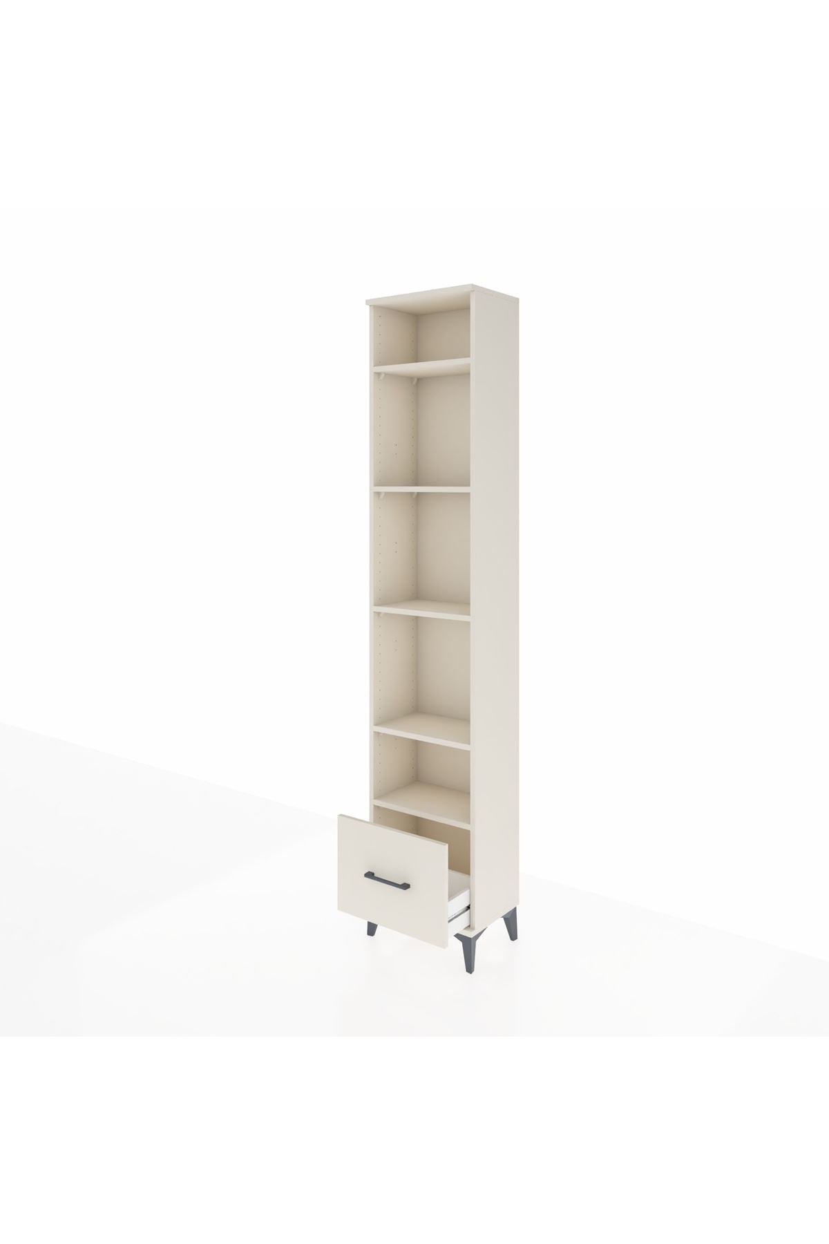 Arges Dolap 5 Raflı Tek Çekmeceli 44x30x221 - S28M012V1A