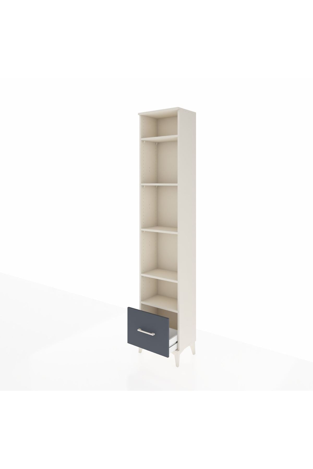 Arges Dolap 5 Raflı Tek Çekmeceli 44x30x221 - S28M012V2A