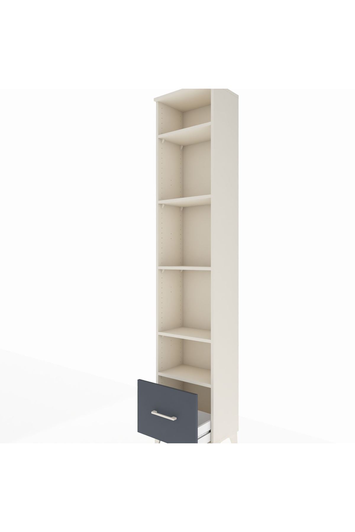 Arges Dolap 5 Raflı Tek Çekmeceli 44x30x221 - S28M012V2A
