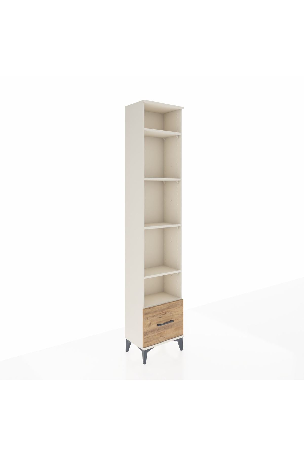 Arges Dolap 5 Raflı Tek Çekmeceli 44x30x221 - S28M012V3A