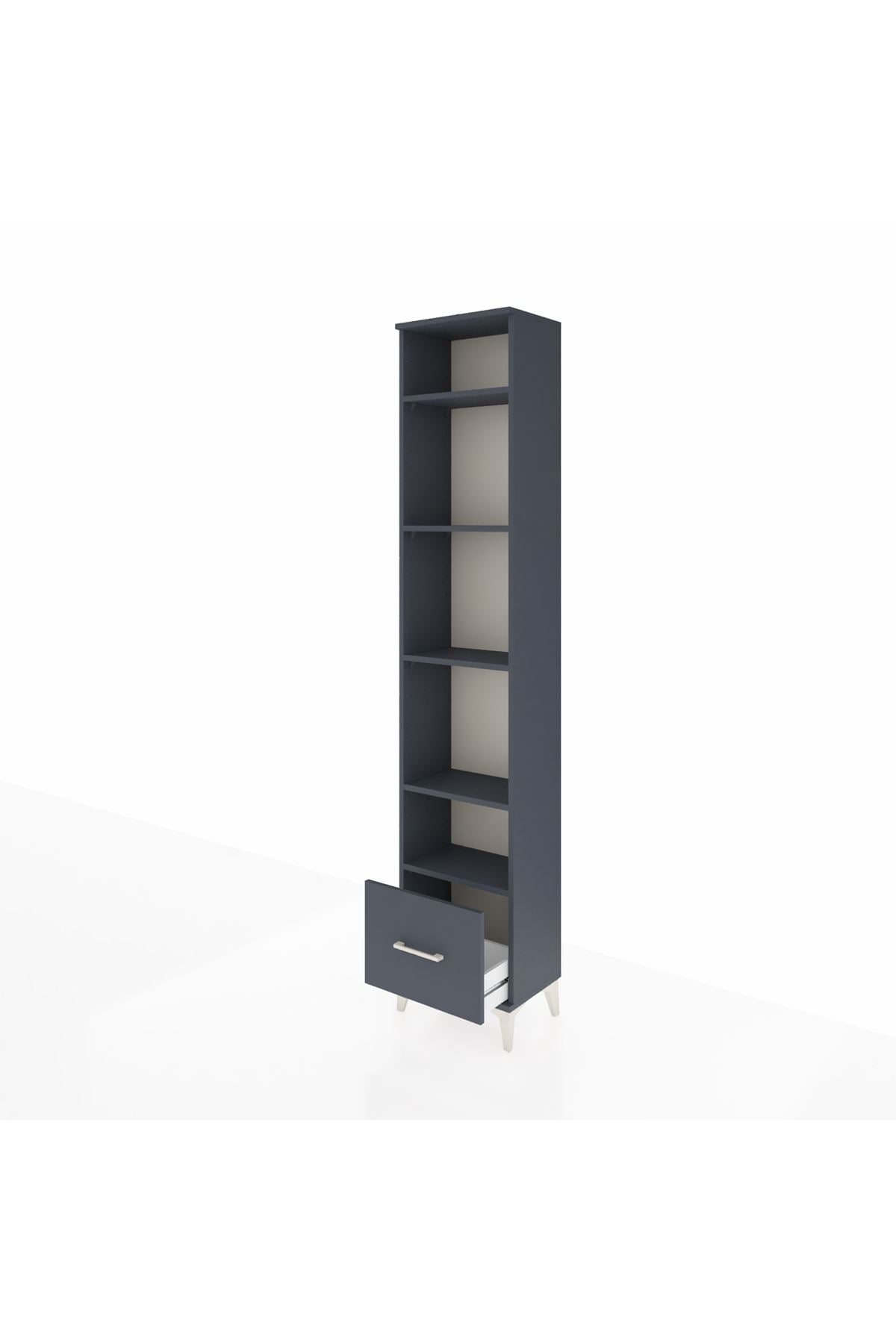 Arges Dolap 5 Raflı Tek Çekmeceli 44x30x221 - S28M012V5A