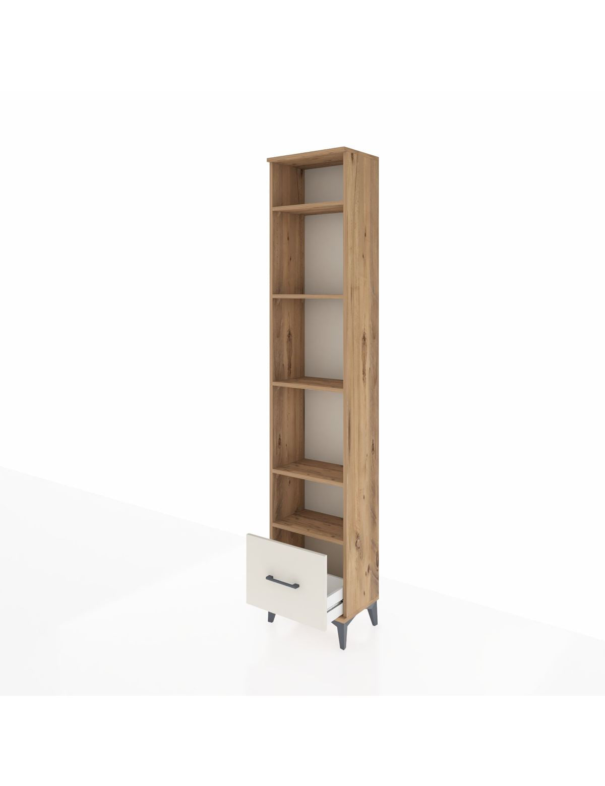 Arges Dolap 5 Raflı Tek Çekmeceli 44x30x221 - S28M012V7A