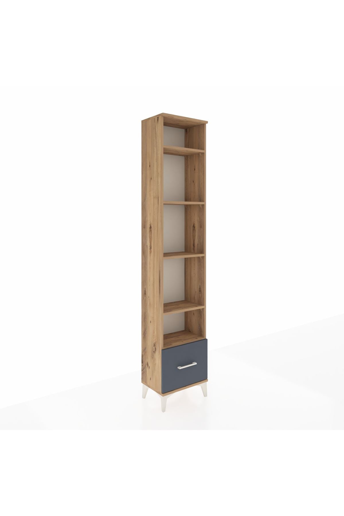 Arges Dolap 5 Raflı Tek Çekmeceli 44x30x221 - S28M012V8A