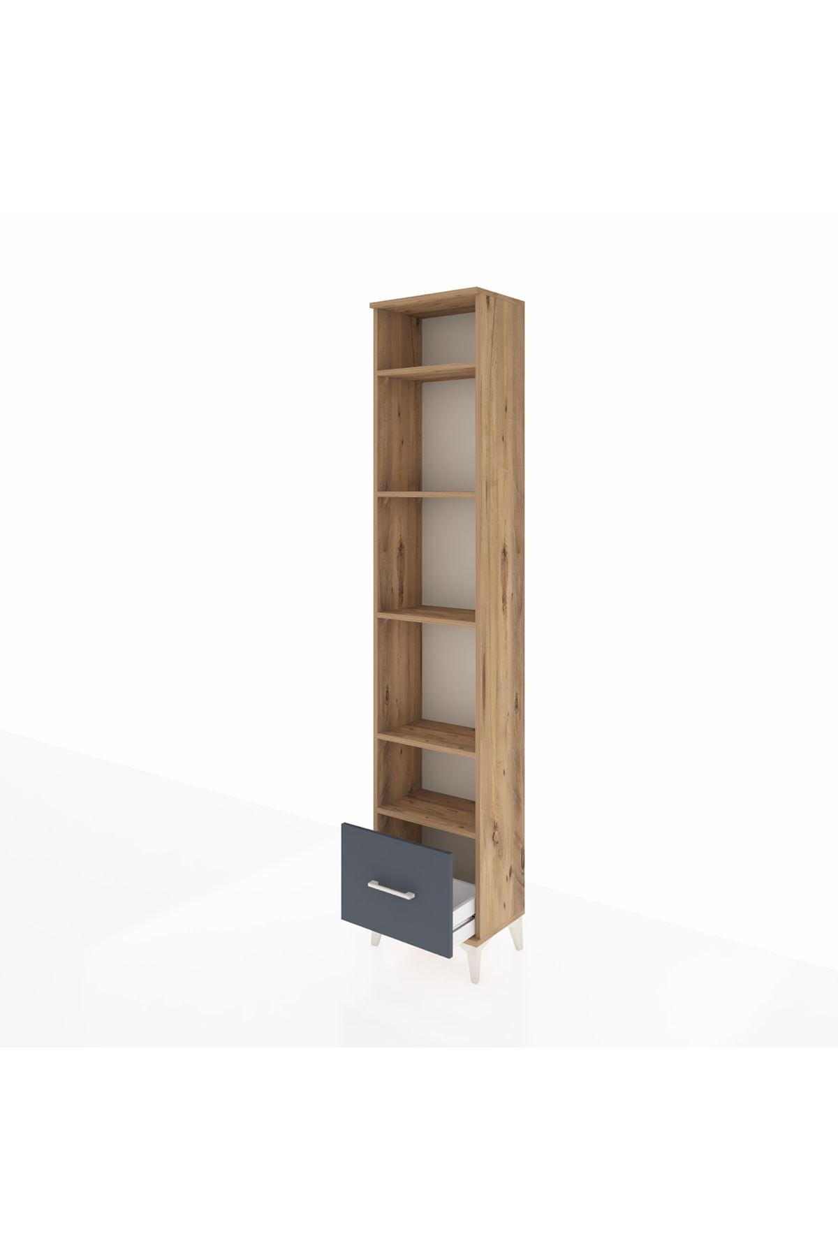 Arges Dolap 5 Raflı Tek Çekmeceli 44x30x221 - S28M012V8A