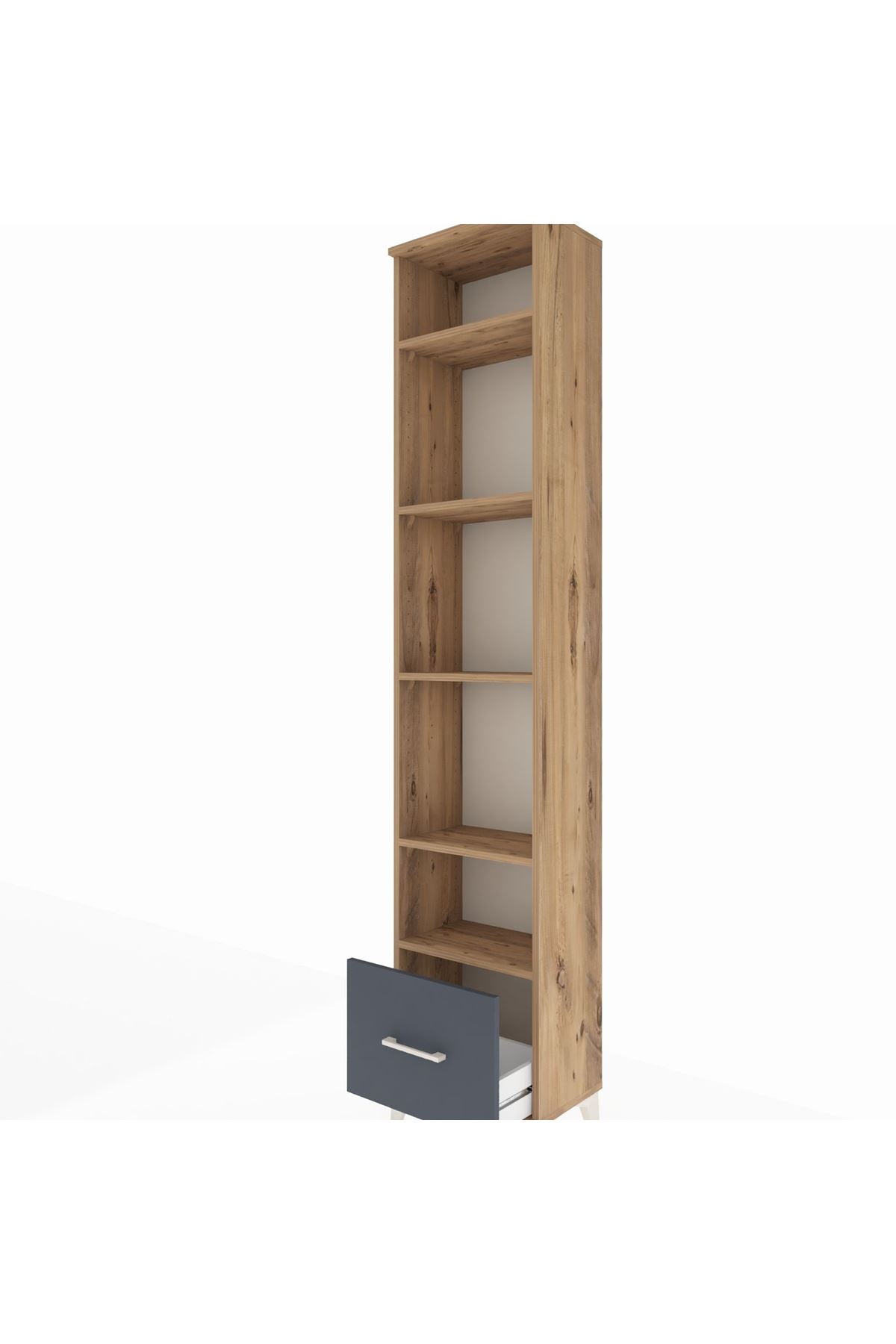 Arges Dolap 5 Raflı Tek Çekmeceli 44x30x221 - S28M012V8A
