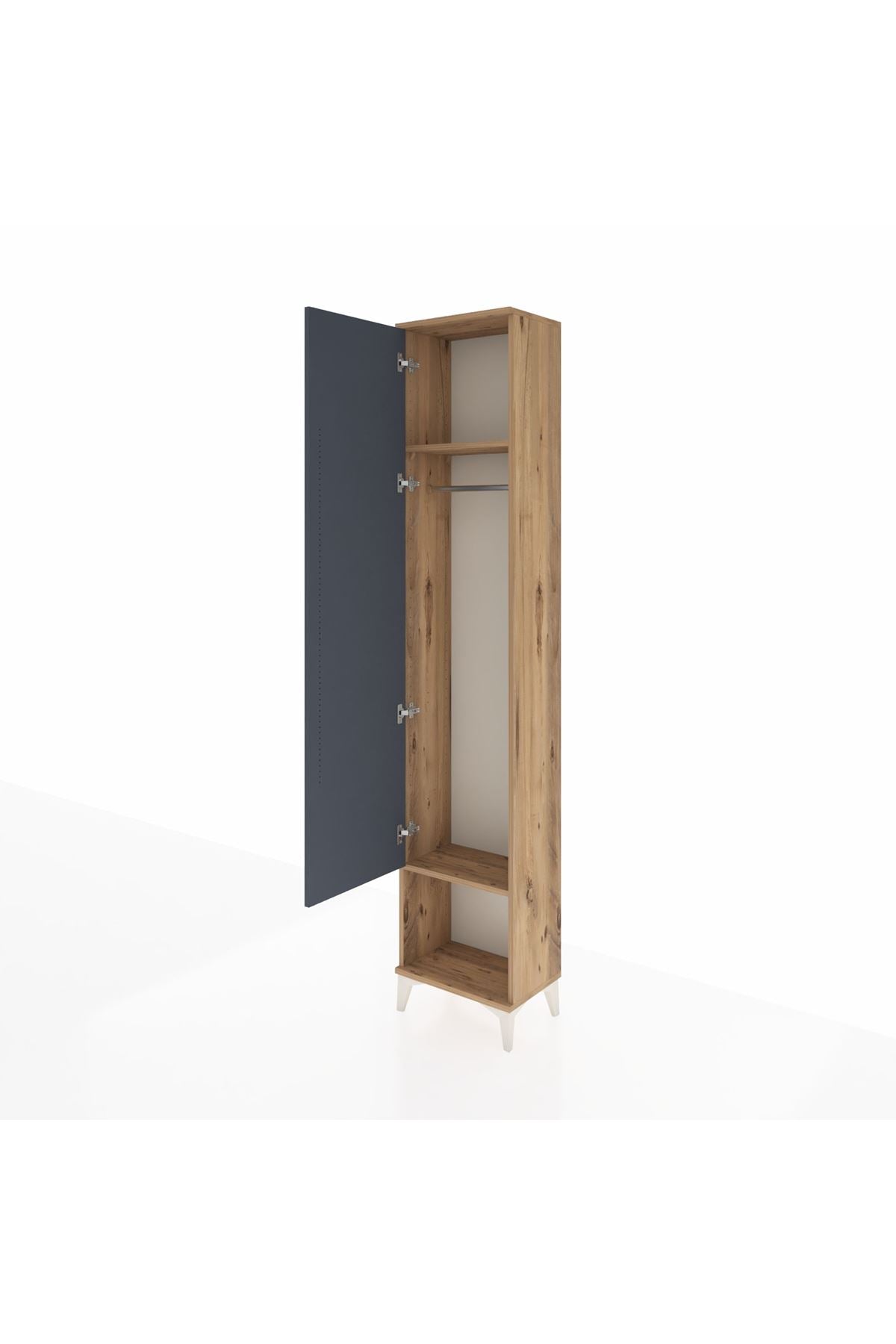 Arges Dolap 2 Raflı Tek Kapaklı Tek Askılı 44x30x221 - S28M013V8A