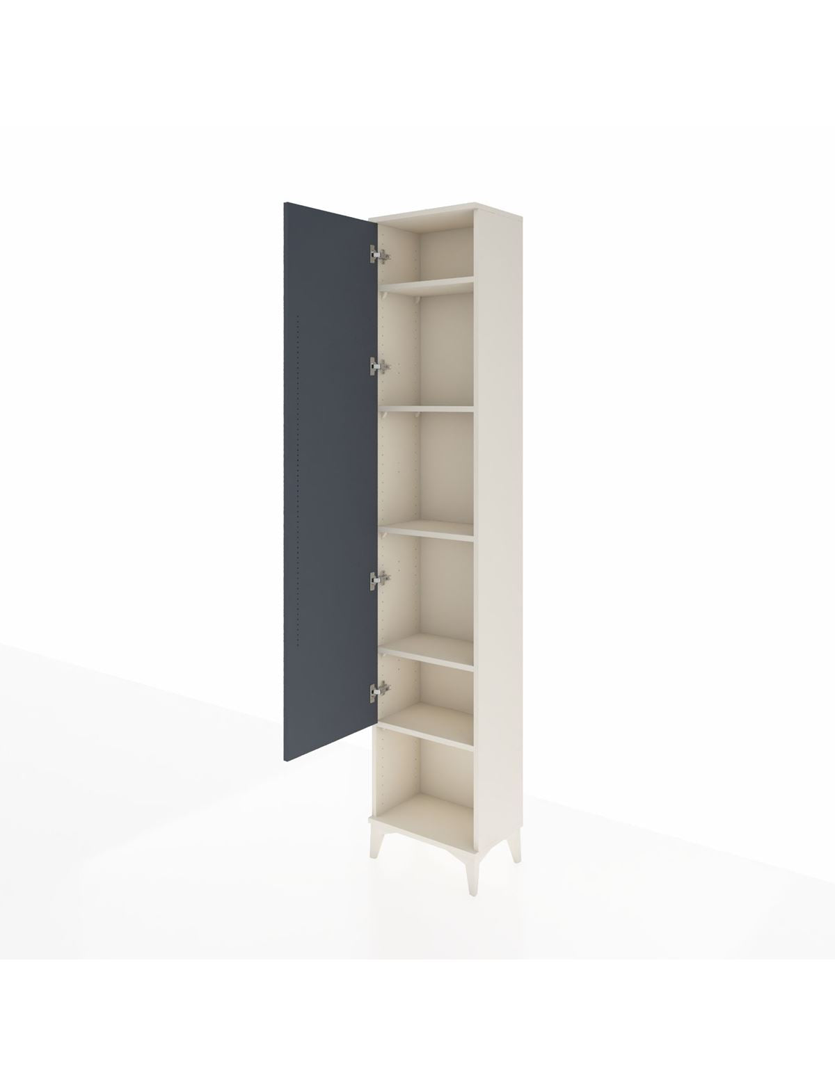 Arges Dolap 5 Raflı Tek Kapaklı 44x30x221 - S28M014V2A