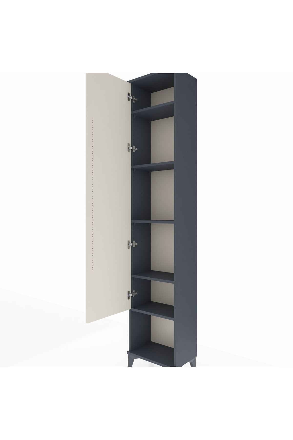 Arges Dolap 5 Raflı Tek Kapaklı 44x30x221 - S28M014V4A