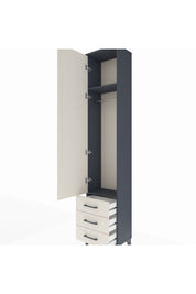 Arges Dolap 2 Raflı 3 Çekmeceli Tek Askılı 44x30x221 - S28M015V4A