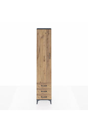 Arges Dolap 2 Raflı 3 Çekmeceli Tek Askılı 44x30x221 - S28M015V6A