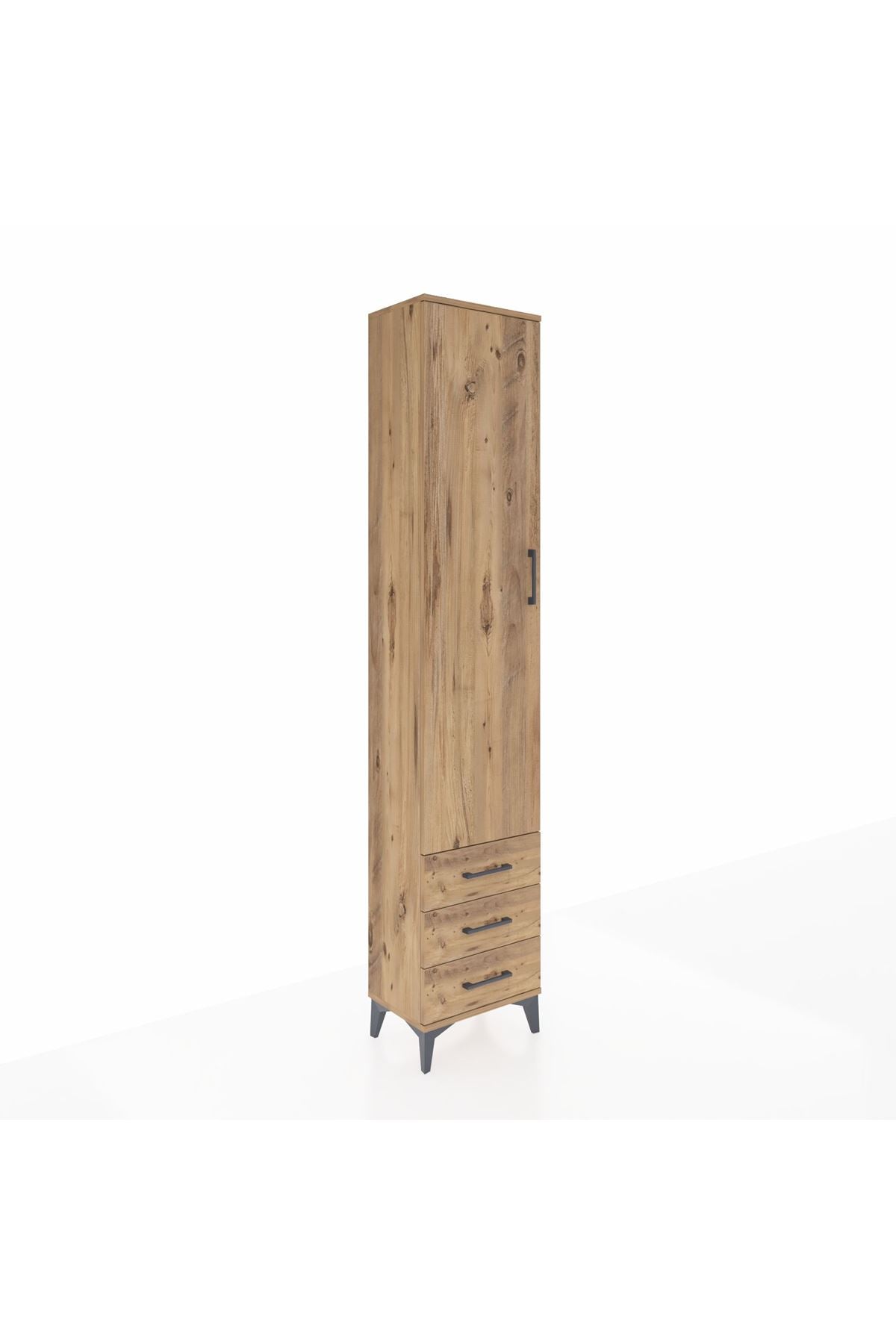 Arges Dolap 2 Raflı 3 Çekmeceli Tek Askılı 44x30x221 - S28M015V9A