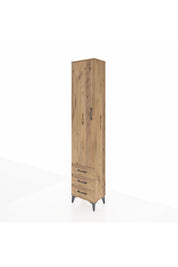 Arges Dolap 2 Raflı 3 Çekmeceli Tek Askılı 44x30x221 - S28M015V9A