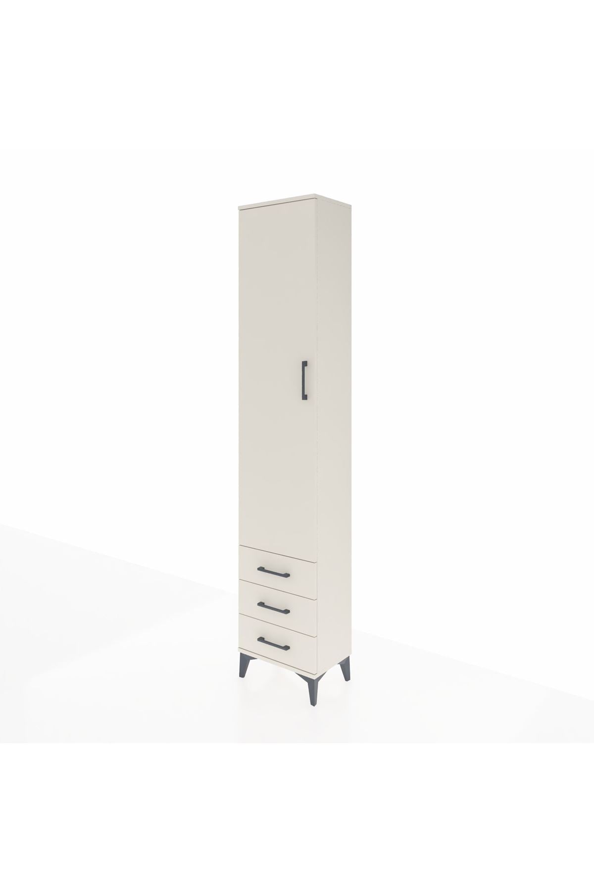 Arges Dolap 4 Raflı 3 Çekmeceli Tek Kapaklı 44x30x221 - S28M016V1A