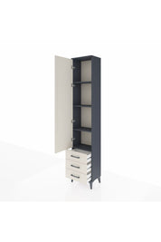 Arges Dolap 4 Raflı 3 Çekmeceli Tek Kapaklı 44x30x221 - S28M016V4A