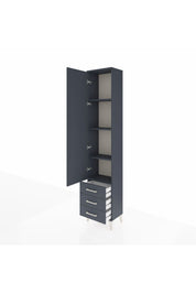 Arges Dolap 4 Raflı 3 Çekmeceli Tek Kapaklı 44x30x221 - S28M016V5A