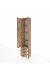 Arges Dolap 4 Raflı 3 Çekmeceli Tek Kapaklı 44x30x221 - S28M016V9A