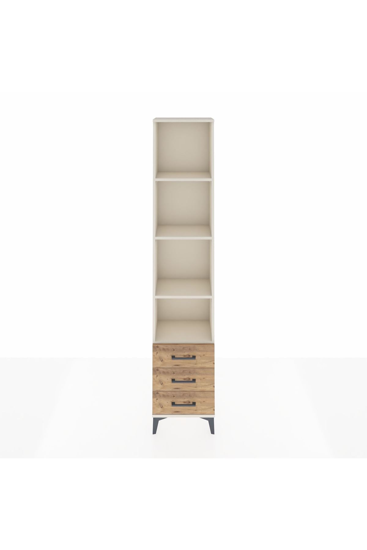 Arges Dolap 4 Raflı 3 Çekmeceli 44x30x221 - S28M017V3A