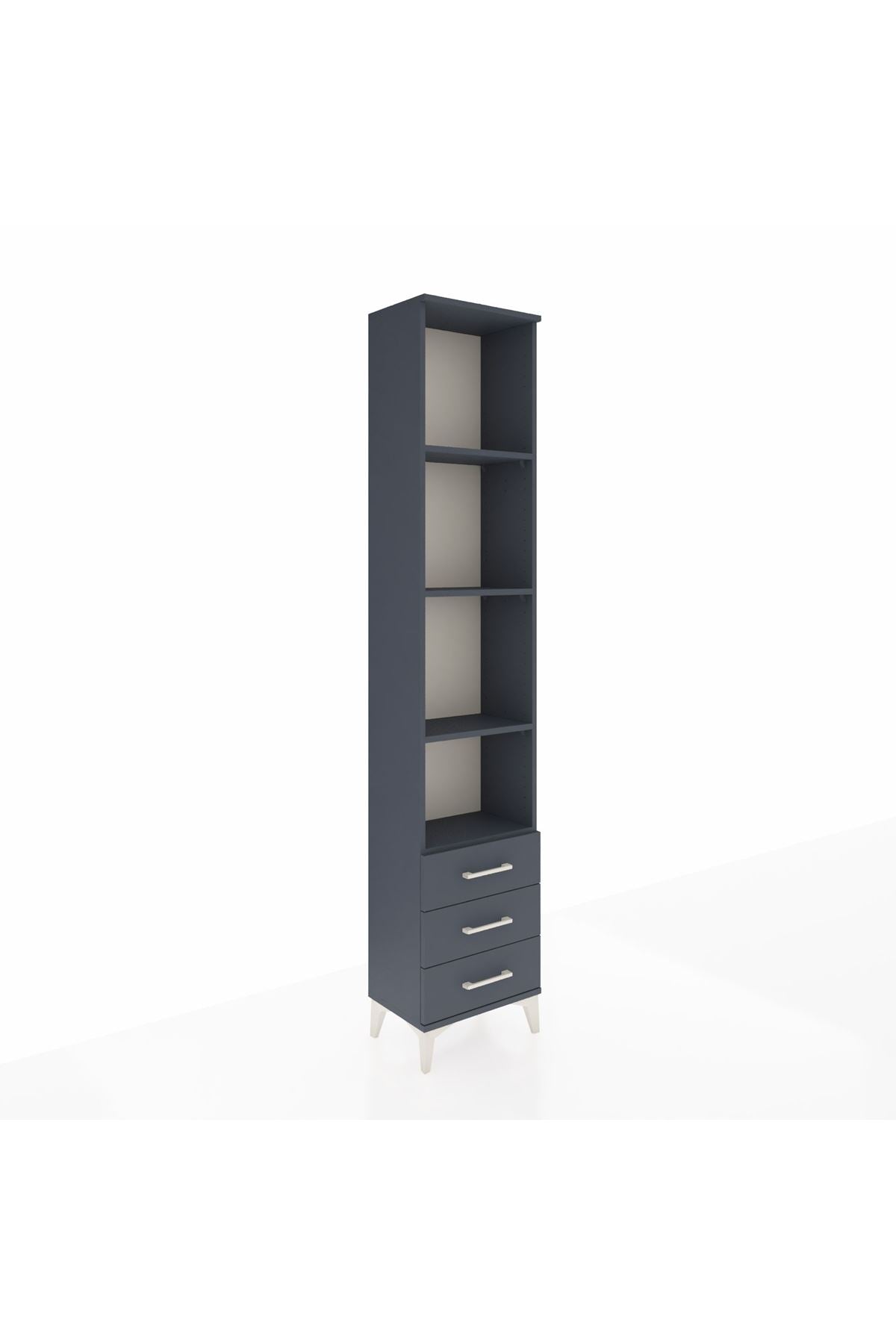 Arges Dolap 4 Raflı 3 Çekmeceli 44x30x221 - S28M017V5A