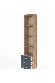 Arges Dolap 4 Raflı 3 Çekmeceli 44x30x221 - S28M017V8A