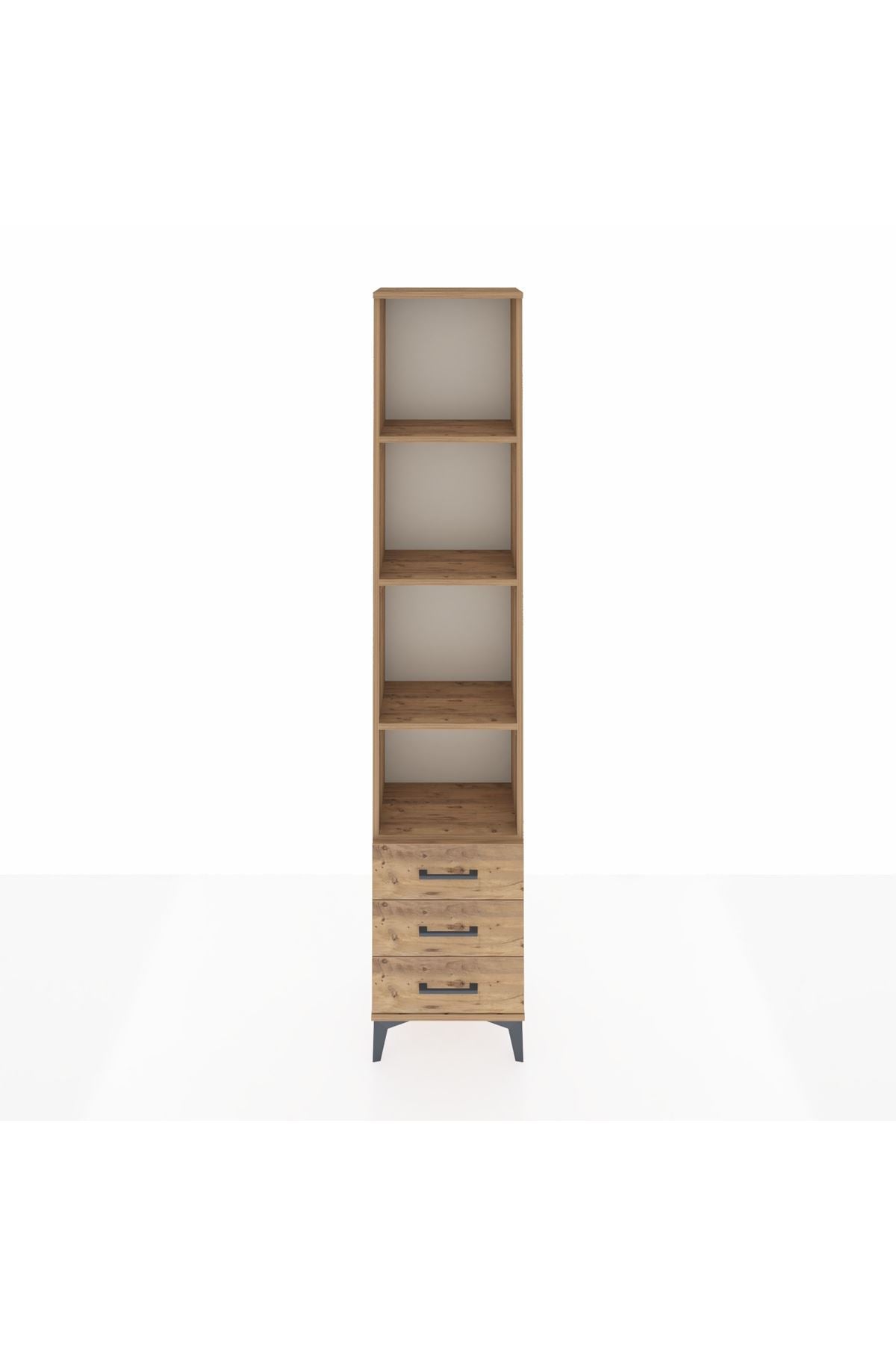 Arges Dolap 4 Raflı 3 Çekmeceli 44x30x221 - S28M017V9A