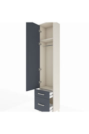 Arges Dolap 2 Raflı 2 Çekmeceli Tek Askılı 44x30x221 - S28M018V2A