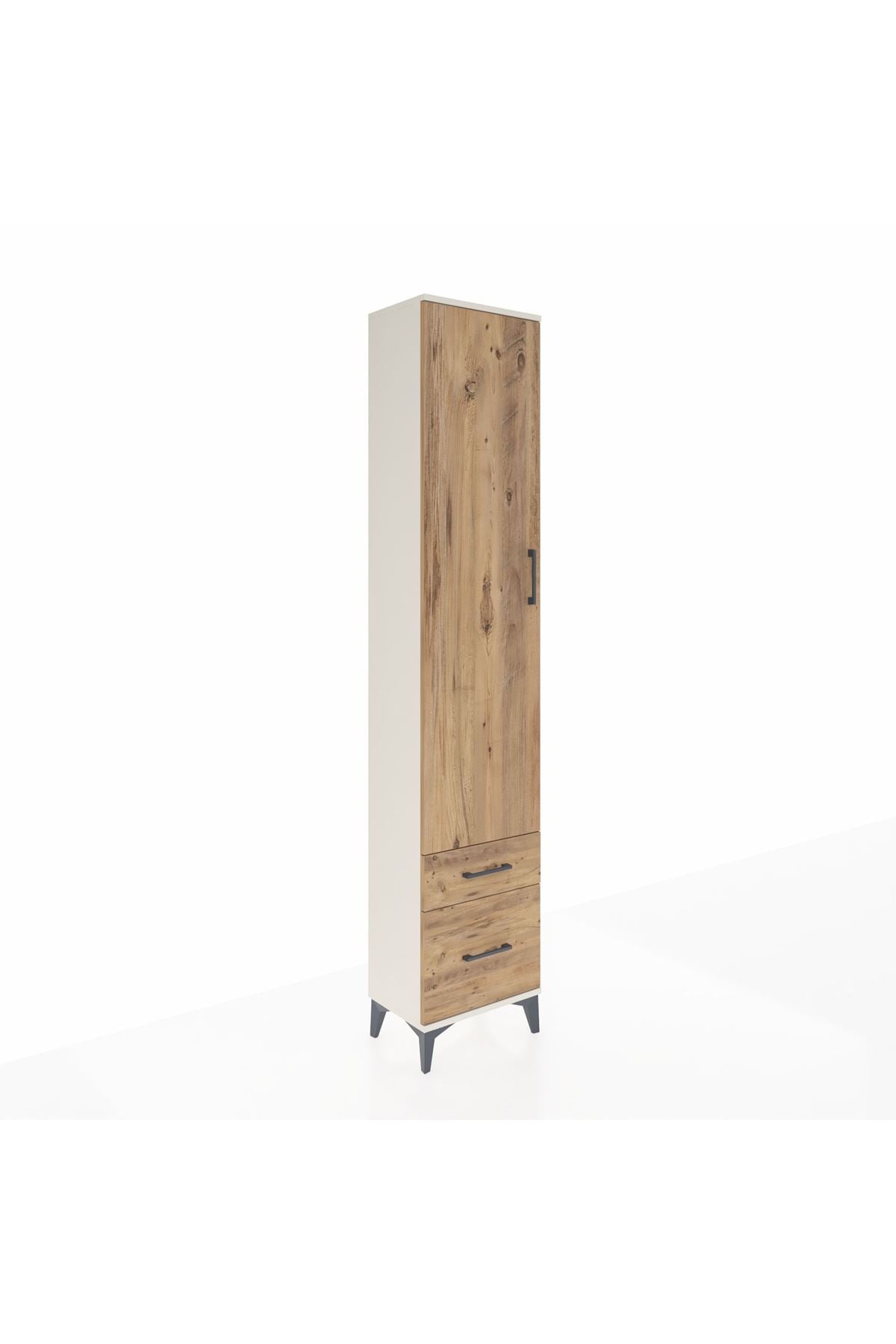 Arges Dolap 2 Raflı 2 Çekmeceli Tek Askılı 44x30x221 - S28M018V3A