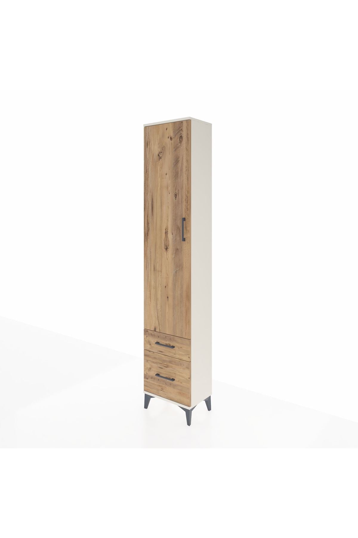 Arges Dolap 2 Raflı 2 Çekmeceli Tek Askılı 44x30x221 - S28M018V3A